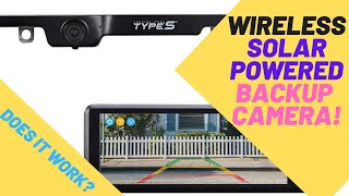 Review Costco TYPE S Backup Camera Wireless  Solar Powered W 68quot Monitor [upl. by Johnette]