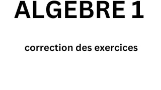 algèbre 1 correction des exercices de 8 à 19 les nombres complexes [upl. by Glenine]