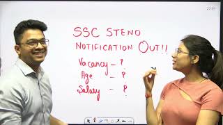 SSC Stenographer Notification 2023 Out 😱  SSC Steno 2023 Vacancy Syllabus Exam Pattern  LAB [upl. by Alyel75]