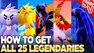 How to Get ALL 25 Legendary Pokemon in Indigo Disk [upl. by Far551]