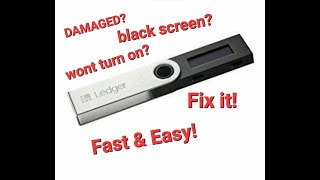 How To FIx Ledger Nano S Black Screen fast amp easy [upl. by Naejamron]