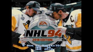 NHL 94 2018 Edition SEGA GENESIS Playoff Edition Game 5 [upl. by Mcnair80]