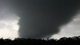 ROAR of Huge Tornado  quotIt sounded like a trainquot  original audio video of very up close tornadoes [upl. by Cormack]