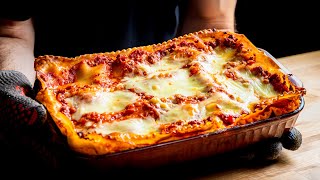 ItalianAmerican Lasagna with Meat Sauce and Ricotta [upl. by Bari]