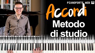 ACCORDI AL PIANOFORTE  Metodo di Studio Efficace 🎹 [upl. by Eatnoled]