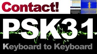 KeyboardtoKeyboard PSK31 data mode on Ham Radio [upl. by Icken]