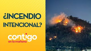 ¿FUE INTENCIONAL El grave incendio en el Cerro San Cristóbal  Contigo en la Mañana [upl. by Ecinej]