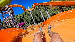 Yay Funny Turbulence WaterSlide at Adrenaline Waterpark Zalakaros [upl. by Aileme583]