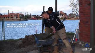 How Active Fencing and Retaining concrete in Good Neighbour Fencing Posts [upl. by Clellan]