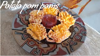 Potato pompoms  Potao flower recipe [upl. by Glimp]