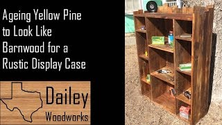 Using Steel Wool and Vinegar to Age Wood for Rustic Book Shelf DIY Barnwood [upl. by Eceerehs]