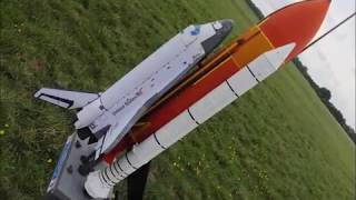 Space Shuttle Scale model RC  Flight at Manching 2017 [upl. by Ainezey]