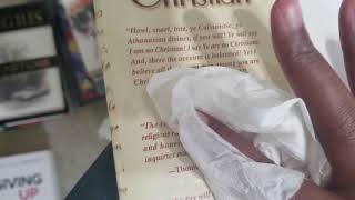 Book Repair  How to clean ink off book cover with SolUMel [upl. by Aniratac652]