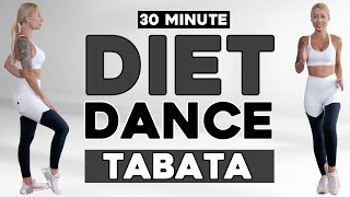 30 Min DIET DANCE TABATA WORKOUT🎶 Weight Loss Cardio Aerobics Knee Friendly No Jumping Liss Workout [upl. by Ruenhs]