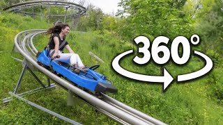 360° Mountain Coaster Ride in 360VR Experience [upl. by Rooney]