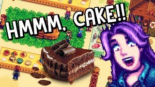 🎂Chocolate Cake Project🎂  SUGAR RUSH ALERT  Stardew Valley [upl. by Ayoras100]