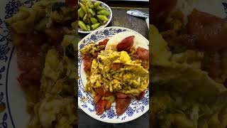 Egg tomato stir fried cucumbers delicious chinesefood uzbekistan [upl. by Traver]