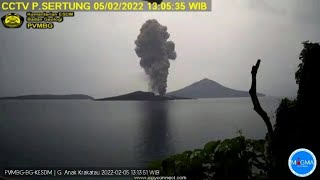 Rekaman Live Anak Krakatau  Indonesias Mount Anak Krakatoa Volcano Eruption [upl. by Atcliffe]