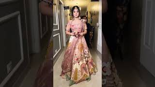 3 unique Dupatta draping styles for Lehenga ♥️Jivikamakeover dupattadraping lehenga hacks [upl. by Notsa]