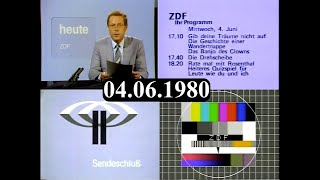 ZDF quotHeutequot Nachrichten mit Siegfried Andrich  Sendeschluss ZDF 04061980 [upl. by Eelreveb163]