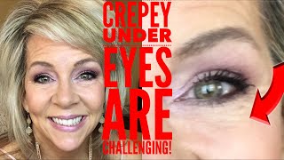 Over 50  My New Under Eye Crepey Eye Fix [upl. by Aihseket139]