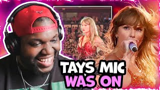 Taylor Swift Accidently Proving shes not lip syncing on the Eras Tour  Reaction [upl. by Carrol]