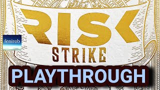 Risk Strike Board Game  Playthrough 2 Players [upl. by Esilahc944]