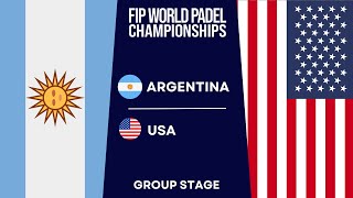 ARGENTINA vs USA  Day 2  Full Highlights ALL MATCHES  WORLD PADEL CHAMPIONSHIPS 2024 [upl. by Bellina]