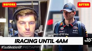 Max Verstappen Competed in iRacing Untill 4 AM right after got Pole in Saudi Arabian GP [upl. by Siwel]