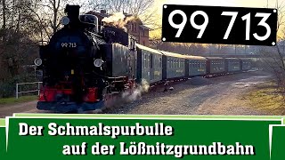 Der Schmalspurbulle auf der Lößnitzgrundbahn [upl. by Ahsem]