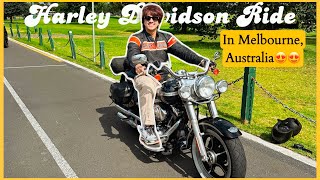 HARLEY RIDE IN MELBOURNE  Formula 1 ke track pe bike chalayi [upl. by Rodl558]