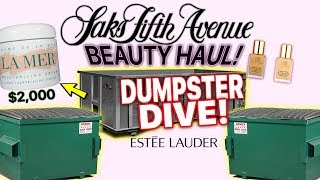 SAKS FIFTH ANENUE DUMPSTER DIVE  BETTER THAN ULTA BEAUTY HAUL [upl. by Yot]