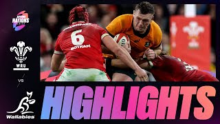 HIGHLIGHTS  WALES V AUSTRALIA  AUTUMN NATIONS SERIES [upl. by Mmada517]