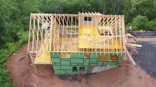 Construction Timelapse of a Mountain Home [upl. by Dilks]