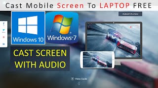 How To Cast Mobile Screen And Audio on Laptop or PC [upl. by Nwahsed]