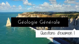 Questions dexamens  Géologie S1 [upl. by Vikky]