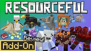 RESOURCEFUL ADDON Enhances Minecraft Survival for you indepth review [upl. by Graehl198]