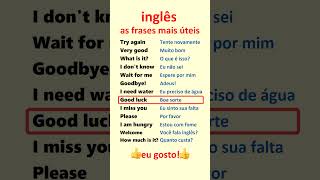 Inglês Aprenda frases mais úteis em inglês para principiantes [upl. by Supmart]