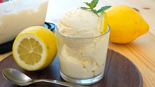 Il gelato al Limone fatto in casa con solo 4 ingredienti e senza gelatiera [upl. by Smalley]