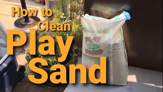 How to Clean Play Sand for Aquarium [upl. by Way872]