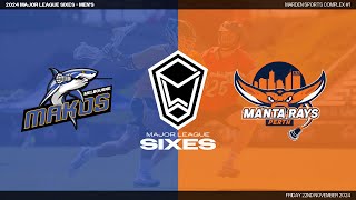 Melbourne Makos v Perth Manta Rays  2024 Major League Sixes  Mens [upl. by Etnod]