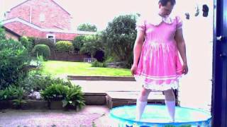 sissy baby playing in pool in dress and nappy [upl. by Wardlaw]