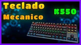 ¿VALE LA PENA TECLADO MECANICO LEAVEN K550 [upl. by Erdah]