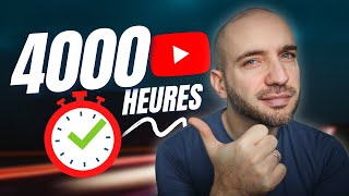 Monétisation Youtube  Atteindre les 4000 heures de visionnage rapidement [upl. by Misab94]