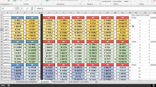 SISTEMA DE HORARIO EN EXCEL 2013 PARA COLEGIO [upl. by Kerry407]