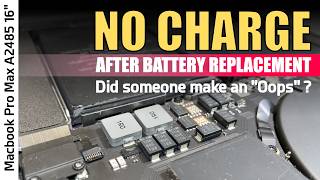 Macbook has quotNO CHARGEquot after dead battery replacement Bad battery or did someone make an ooopsie [upl. by Hellene484]