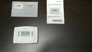 STUCK THERMOSTAT FIX RESET REPROGRAM HONEYWELL RTH2510  RTH2410 SERIES [upl. by Etnoid]