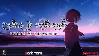 Unmada Wu Premadare  උන්මාද වූ ප්‍රේමාදරේ Lyrics  Cover Version  sinhala songs [upl. by Alegna]