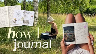 HOW I JOURNAL for nostalgia reflection amp mental health [upl. by Hilliary]