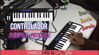 Controlador Midiplus AKM322 🎹 Unboxing amp Review  Un Controlador BARATO pero muy COMPLETO 🔥 [upl. by Addam792]